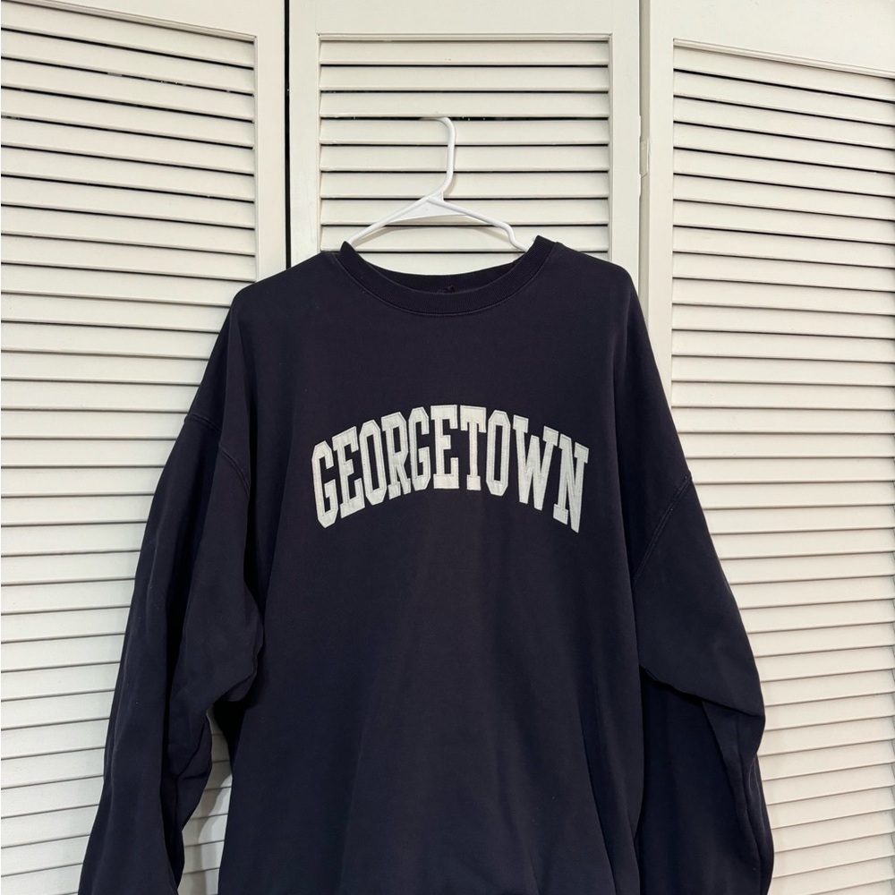 Brandy Melville Georgetown Navy Sweatshirt